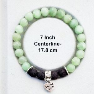 Myanmar jade "Thank you " bracelet